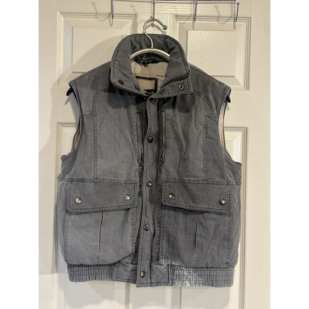 Vintage La Supreme Zip Up Thick Vest Size M